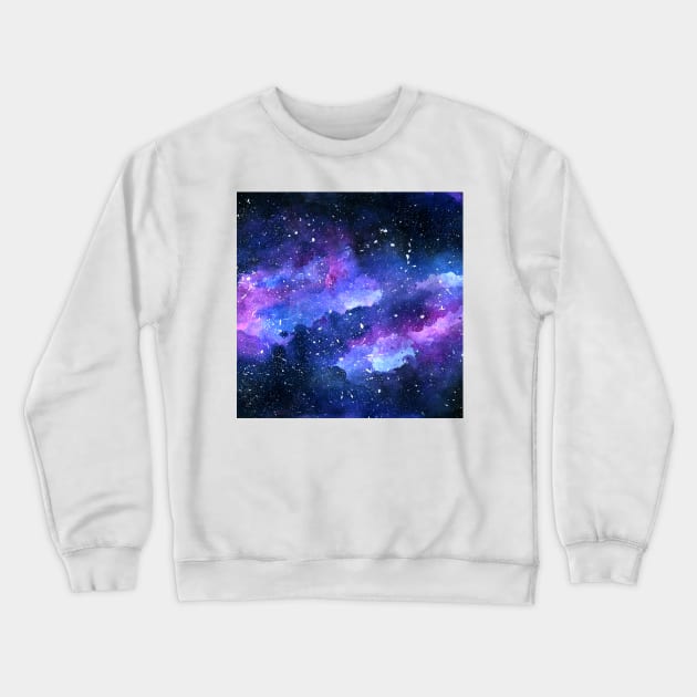 Galaxy Crewneck Sweatshirt by KathrinLegg